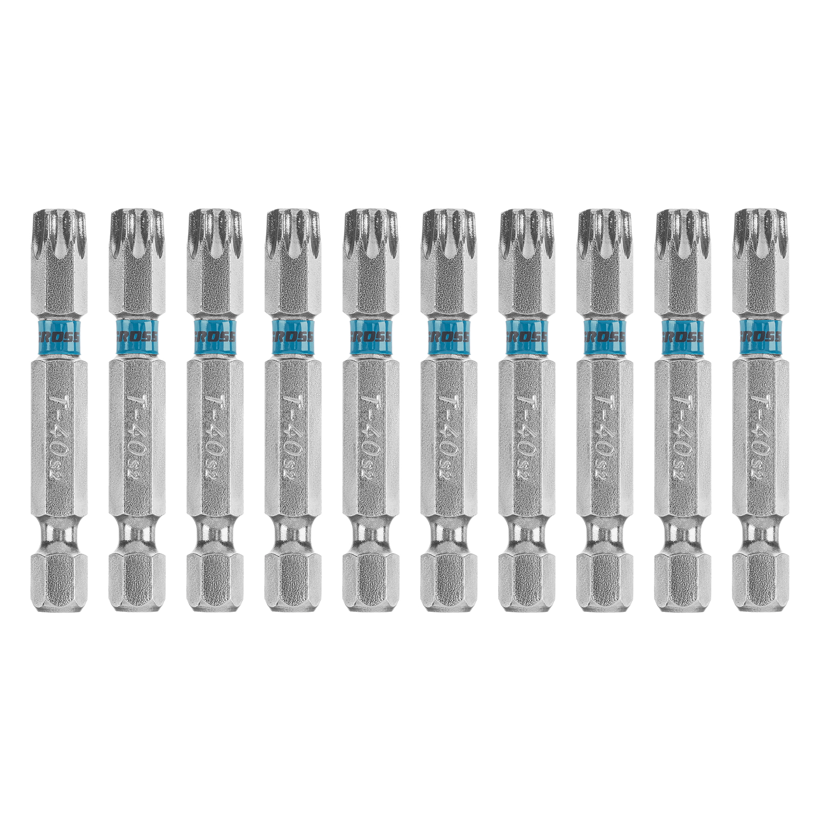 Набор бит TORX 40х50, сталь S2, 10 шт.// Gross Набор бит TORX 40х50, сталь S2, 10 шт.// Gross
