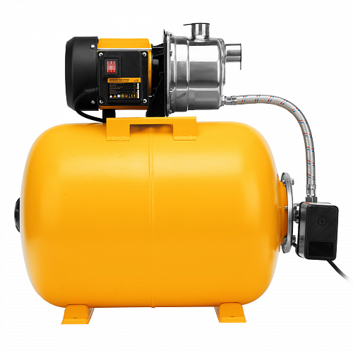 Насосная станция PSL1100X, 1100 Вт, 3600 л/ч, ресивер 50 л, подъем 45 м, нержавейка// Denzel Насосная станция PSL1100X, 1100 Вт, 3600 л/ч, ресивер 50 л, подъем 45 м, нержавейка// Denzel