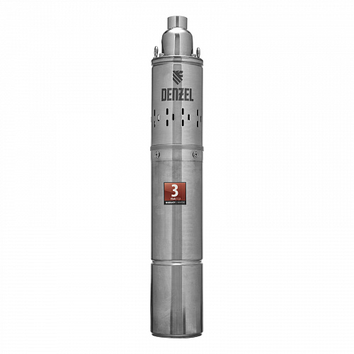 Скважинный насос DWS-4-100, винтовой, диаметр 4", 800 Вт, 1700 л/ч, напор 100 м// Denzel Скважинный насос DWS-4-100, винтовой, диаметр 4", 800 Вт, 1700 л/ч, напор 100 м// Denzel