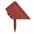 Бордюр "Кирпич", 13х300 см, терракот, Россия// Palisad Бордюр "Кирпич", 13х300 см, терракот, Россия// Palisad
