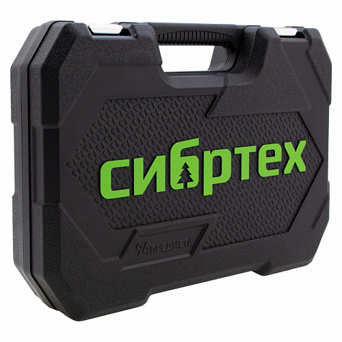 Набор инструментов 1/2", 1/4", CrV, 108 предметов //Сибртех Набор инструментов 1/2", 1/4", CrV, 108 предметов //Сибртех