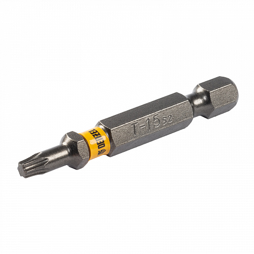 Набор бит TORX 15х50, сталь S2, шестигранный профиль, 10 шт.// Denzel Набор бит TORX 15х50, сталь S2, шестигранный профиль, 10 шт.// Denzel
