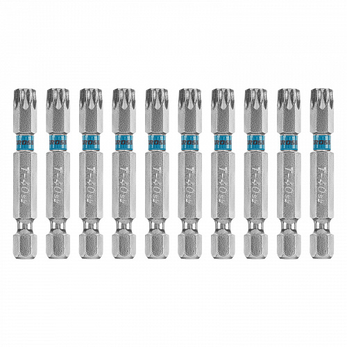 Набор бит TORX 40х50, сталь S2, 10 шт.// Gross Набор бит TORX 40х50, сталь S2, 10 шт.// Gross