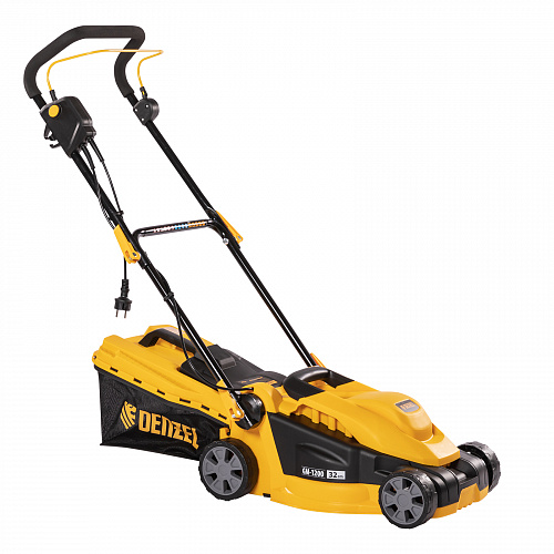 Газонокосилка электрическая GM-1200, 1200 Вт, шир. 32 см, 3 уров., травосб. 25 л.// Denzel Газонокосилка электрическая GM-1200, 1200 Вт, шир. 32 см, 3 уров., травосб. 25 л.// Denzel