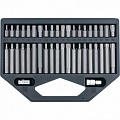 Набор бит HEX, TORX, SPLINE, шестигранный хвостовик 3/8", CrV, 42 шт.// Stels Набор бит HEX, TORX, SPLINE, шестигранный хвостовик 3/8", CrV, 42 шт.// Stels