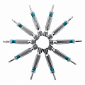 Набор бит TORX 8х50, сталь S2, 10 шт.// Gross Набор бит TORX 8х50, сталь S2, 10 шт.// Gross