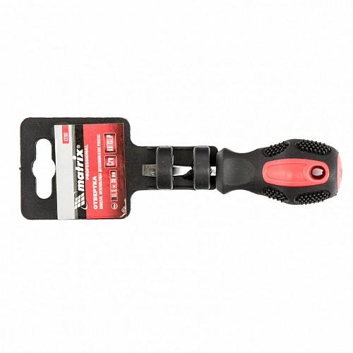 Отвертка Anti-Slip, SL5,0х38 мм, CrV, 2к рукоятка// Matrix Отвертка Anti-Slip, SL5,0х38 мм, CrV, 2к рукоятка// Matrix