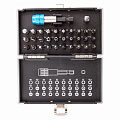 Набор бит, магнитный адаптер, сталь S2, пластиковый кейс, 32 предм.// Gross Набор бит, магнитный адаптер, сталь S2, пластиковый кейс, 32 предм.// Gross