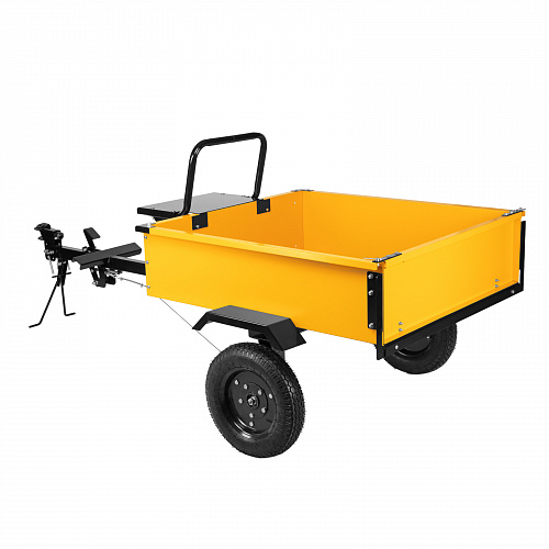 Прицеп для мотоблока TT-500, оцинк., груз. 500 кг, рег. сцепка, колеса 4.00-10, в упаковке// Denzel Прицеп для мотоблока TT-500, оцинк., груз. 500 кг, рег. сцепка, колеса 4.00-10, в упаковке// Denzel