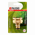 Адаптер латунный, 3/4"-1", внутренняя резьба, с переходником// Palisad Адаптер латунный, 3/4"-1", внутренняя резьба, с переходником// Palisad