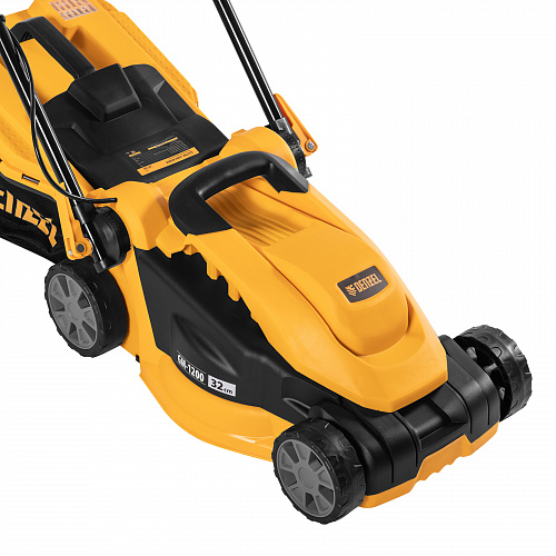 Газонокосилка электрическая GM-1200, 1200 Вт, шир. 32 см, 3 уров., травосб. 25 л.// Denzel Газонокосилка электрическая GM-1200, 1200 Вт, шир. 32 см, 3 уров., травосб. 25 л.// Denzel