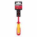 Отвертка Insulated до 1000 В, SL4,0x100 мм, CrMo, 2крукоятка// Matrix Отвертка Insulated до 1000 В, SL4,0x100 мм, CrMo, 2крукоятка// Matrix